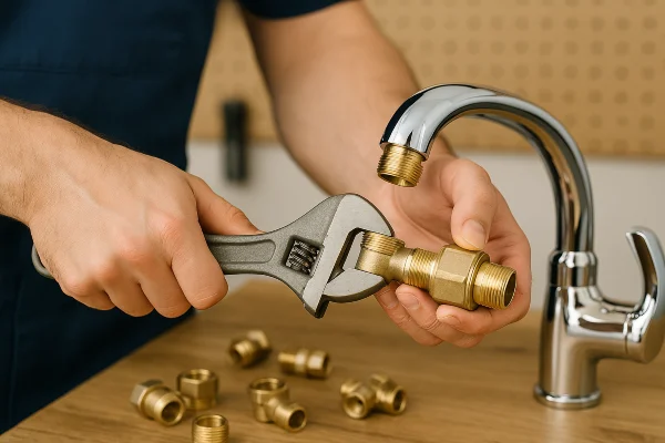 a male plumber installing a toilet from Emergency Plumber San Marcos in San Marcos, TX a male plumber installing a toilet from Emergency Plumber San Marcos in San Marcos, TX