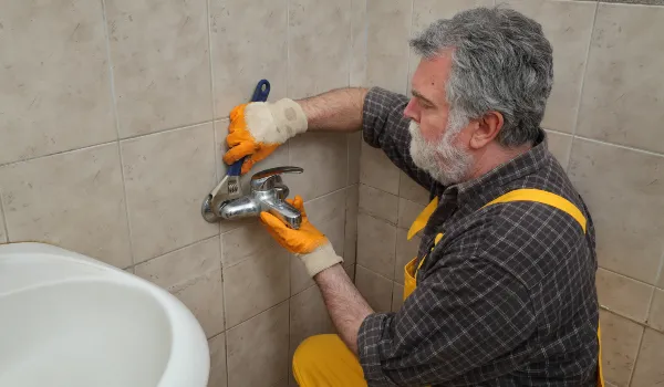 a male plumbing technician smiling at the camera from Emergency Plumber San Marcos in San Marcos, TX - Tankless Water Heater Installation a male plumbing technician smiling at the camera from Emergency Plumber San Marcos in San Marcos, TX - Tankless Water Heater Installation