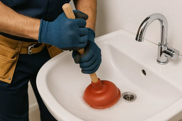 a male technician tightening a ball valve from Emergency Plumber San Marcos in San Marcos, TX - Tankless Water Heater Installation a male technician tightening a ball valve from Emergency Plumber San Marcos in San Marcos, TX - Tankless Water Heater Installation