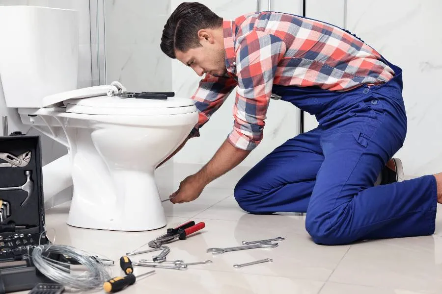 a male plumber fixing a sink pipe from Emergency Plumber San Marcos in San Marcos, TX - Water Heater Replacement